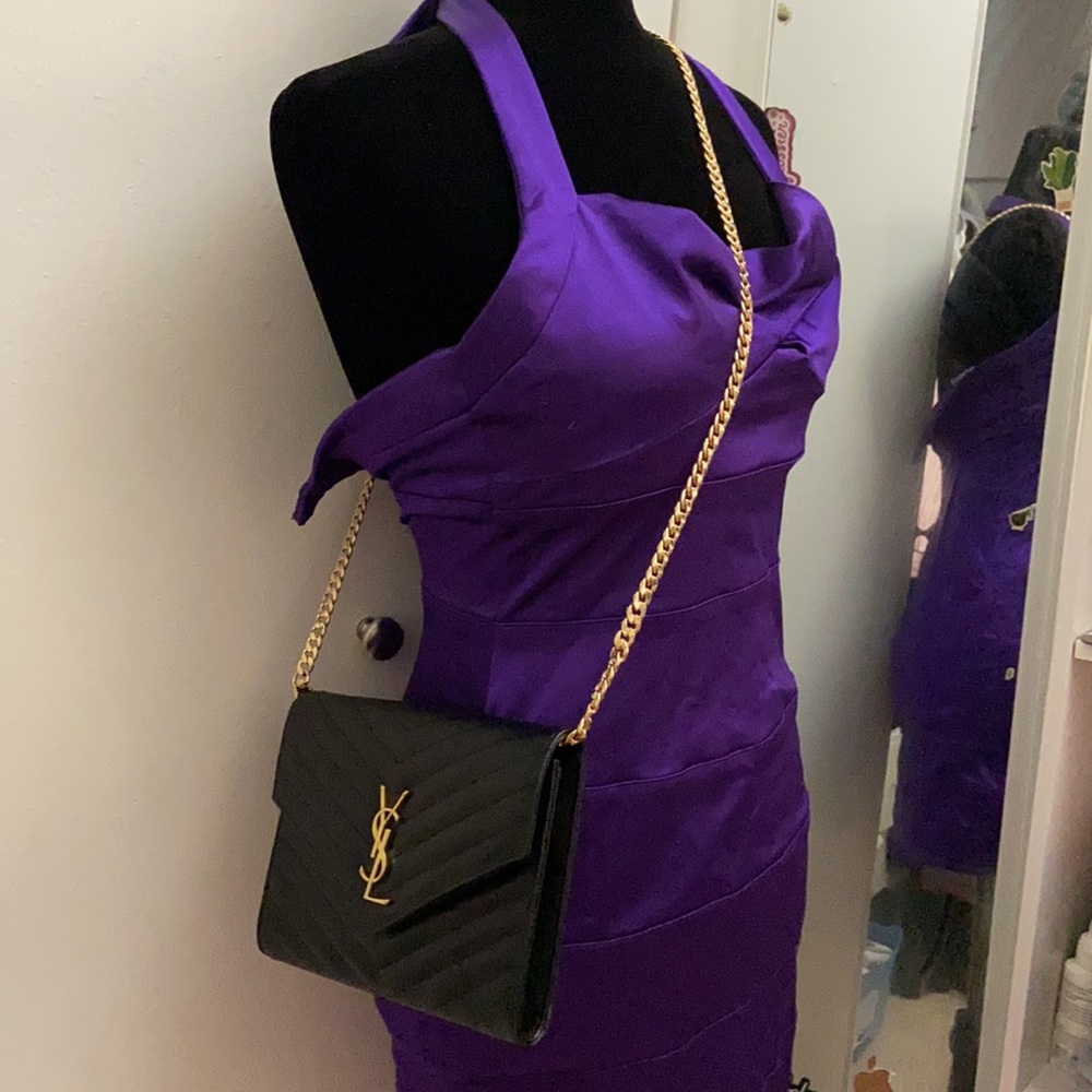 SOLD YSL MONOGRAM CLUTCH - Picture 7 of 8